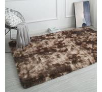 GOUSANG Alfombra Salón 280 x 370 cm con Base Antideslizante Alfombra Peluda Salon Dormitorio Talla para Dormitorio y Habitación Infantil, Marrón
