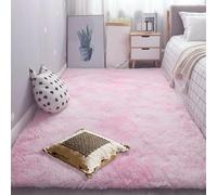GOUSANG Alfombra Shaggy Salón Grandes 170 x 300 cm Pelo Largo Grande Alfombra Dormitorio Ntemporal Elegante para Salón Dormitorio Baño Sofá Silla Cojín, Rosa Claro
