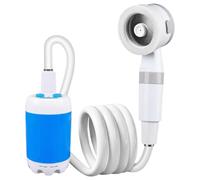 Goutdori Ducha de Camping portátil, Bomba Ajustable, pequeña | Recargable por USB, presión ajustable, para acampar, baños para mascotas