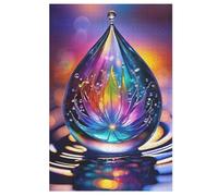 Goutte D'eau Puzzle de 1000 piezas para adultos, de madera, para reducir el estrés, para niños a partir de 12 años, 78 x 53 cm