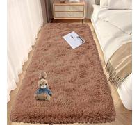 GOUTUI Alfombra Relax para Salón 80 x 150 cm Suave Al Tacto Alfombras para Salón y Dormitorio No Se Desprenden para Habitación Infantil Dormitorio, Caqui