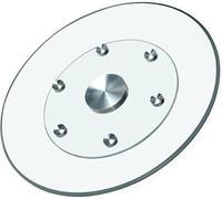 GOUZIBHD Bandeja Giratoria Grande Redonda Transparente para Servir,Plato Giratorio Lazy Susan de Vidrio Templado para Mesa de Comedor Familiar,Bandeja Giratoria de 360° con Giro Suave(Size:90 cm)