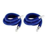 GOUZIBHD Cuerda de Terciopelo,Paquete de 2 Cuerda de Barrera de Cola con Ganchos Plateados,Terciopelo Puntal Cuerda,Cuerda de Control de Multitudes para Eventos de Alfombra Roja(Size:4.9ft/150cm)