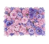 GOUZIBHD Fondo de Pared con Flores Artificiales Decoración de Pared de Hortensias Tapete de Pared de Rosas 3D Panel de Flores para Decoración de Paredes de Fiestas Bodas(Size:1 Pcs)