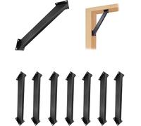 GOUZIBHD Kit de Soporte de Refuerzo de Conexión Soporte de Ángulo de 45 Grados,Conector de Esquina de Montaje Interior para Cabañas Patios,Soporte para Pérgola de 45 Grados(Size:8-pcs)