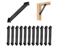 GOUZIBHD Kit de Soporte de Refuerzo de Conexión Soporte de Ángulo de 45 Grados,Conector de Esquina de Montaje Interior para Cabañas Patios,Soporte para Pérgola de 45 Grados(Size:12-pcs)
