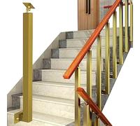 GOUZIBHD Kits de Barandilla Escalera,Husillos Metálicos de Montaje Lateral con Soporte Plano y Ajustable de 270°,Postes de Balaustre para Escaleras,Terrazas,Escalones y Jardine(Size:105cm/41.3in)