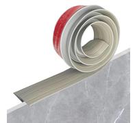 GOUZIBHD Tira de Transición de Suelo,Perfil de Compensación,Tira de Umbral de Autoadhesivo de PVC,Banda de Umbral para Puertas,Alfombra,para Diferencia de Altura de Bordes de 10mm