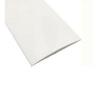 GOUZIBHD Tira Divisoria de Puerta de Piso,PVC Perfil de Compensación,Tira Divisora Plana,Tira de Umbral para Unir Huecos En El Suelo,Alfombras,Perfil de Transición(Color:Blanco)