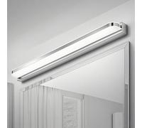 Gouzloyed Aplique Espejo Baño 42cm Lampara Espejo Baño con Interruptor IP44 Impermeable Luz Espejo Baño Blanco Natural 4000K Aplique Luz Espejo Baño 9W 230V de Aluminio (Blanco Frío)