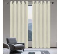GOUZOO Cortinas 180 x 290 cm Opaca Termica Isolante Tende per Interni Tende Moderne per Il Soggiorno e La Camera, Beige