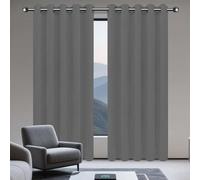 GOUZOO Cortinas 220 x 330 cm Opaca Termica Isolante Tende per Interni Tende Moderne per Il Soggiorno e La Camera, Gris Oscuro