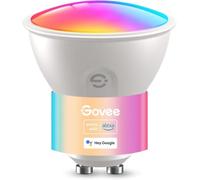 Govee Bombilla Inteligente GU10, Bombilla LED GU10 WiFi RGBWW Compatible con Matter, Alexa y Google Home, Lampara LED 400LM 16 Millones de Colores Regulable Sincronización de Música, Paquete de 1