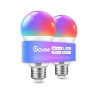 Govee Bombilla LED E27 Inteligentes WiFi y Bluetooth, Compatible con SmartThings, Matter, Alexa y Google Assistant, 800LM, 16 Millones de Colores DIY RGBWW, Bombilla Inteligente, Juego de 2