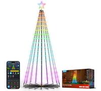 Govee Christmas Cone Tree Lights 1,87m, Guirnalda RGBIC 316 LED, Negro | Compatible con Alexa, Google Assistant y Matter, Impermeable IP67, Decoración para Halloween y Navidad, Modo Música y Escenas