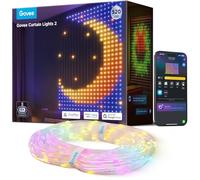 Govee Curtain Lights, Cortina LED Inteligente con GIF DIY, 520 Luces de Hadas que Cambian de Color RGBIC, Decoración Dinámica Inteligente, IP65 MAX Impermeable, Compatible con Alexa (1,5 x 2 m)
