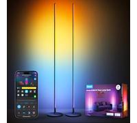 Govee Lámpara de Pie LED, RGBIC Lámpara Regulable 2700-6500K, Paquete de 2 | Matter y Alexa Compatible, 16 Millones de Colores DIY, 80+ Modos de Escena, Sincronización Musical, para Salón y Dormitorio