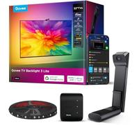 Govee LED TV RGBWIC Retroiluminación 3 Lite, 1,8 m para TV de 32'', Cámara mini con corrección de ojo de pez, cuentas 4 en 1, compatible con Google Assistant y Alexa, control por voz y APP, adaptador