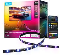 Govee Luz LED Trasera TV 2, Recortable, RGBWIC 4,4m para TVs 32-70 pulgadas, Fácil Instalación, 210+ Modos, Compatible con Matter, Sincronización Musical, Control por APP y Personalización