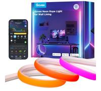 Govee Neon Tira LED para Cenefa, 3M RGBIC Luces LED de Luz para Líneas y Esquinas de Pared, Compatible con Matter, Sinc de Música, Cortable, para Sala de estar, Sala de Juegos, Dormitorio, Corredor