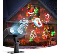 Govee Proyector de Copos de Nieve para Exteriores, con Efecto de Onda de Agua Móvil, Luces de Jardín Impermeables, 58 Modos de Escena y 20 Imágenes Proyectadas, con Alexa, Matter y Asistente de Google