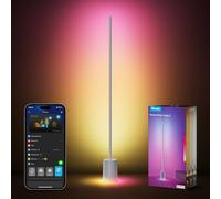 Govee RGBIC Lampara de Pie, Luces LED Compatible con Alexa y Matter, 152cm Luce Regulable 1725lm con Control Remoto y APP, Sinc Musica, 82 Modos de Escena, Lampara Salon, Dormitorio y Cama, Gris