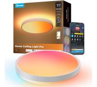 Govee RGBICWW Plafón Pro, Ø45,5cm Lámpara Techo Inteligente, 55W, 4800LM | 2700-6500K para 20-30m², más de 74 Escenas, Compatible con Matter/Alexa/Google, Instalación Sencilla, para Salón y Dormitorio