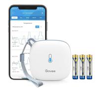 Govee Termómetro e higrómetro wifi para interior, higrómetro con notificación de aplicación y almacenamiento de datos, adecuado para invernaderos, bodegas, color blanco