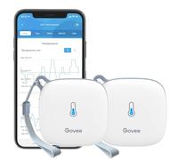 Govee Termómetro higrómetro con wifi para interiores, paquete de 2 unidades, higrómetro térmico WiFi con alcance de 50 m, notificación por aplicación y almacenamiento de datos, adecuado para