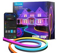 Govee Tira de LED de Neón 10m RGBIC IP67 Tira de LED RGBIC a Prueba de Agua con Control de Aplicación y Control de Segmento para Exteriores