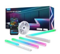 Govee Tiras de LED RGBIC con Cubiertas, 10M Perfíl LED Inteligentes Funcionan con Alexa y Asistente de Google, Inteligente Control Segmentado, Canal con Luces para Dormitorio, Zócalo, Gabinete