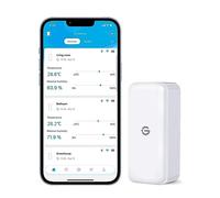 GoveeLife Higrómetro, termómetro interior, sensores, mini Bluetooth medidor de temperatura y humedad con notificación por aplicación y almacenamiento de datos, adecuado para invernadero, bodega