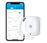 GoveeLife - Termómetro higrómetro Bluetooth, 80 m, dispositivo inteligente de temperatura y humedad con notificación de aplicación, 2 años de conservación y exportación de datos gratuitos, para