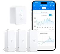 GoveeLife Termómetro higrómetro WLAN interior, paquete de 3 unidades, medidor inteligente de temperatura y humedad del aire con notificación de aplicación y almacenamiento de datos, adecuado para