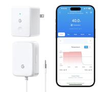 GoveeLife Termómetro WiFi para refrigerador con alarma, medidor de temperatura digital inalámbrico para congelador con control de aplicación, 2 años de exportación de datos gratuitos, para el hogar