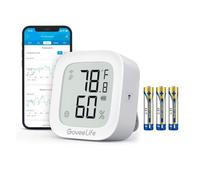 GoveeLife Wi-Fi Termómetro Higrómetro para Interior, Pantalla E-ink
