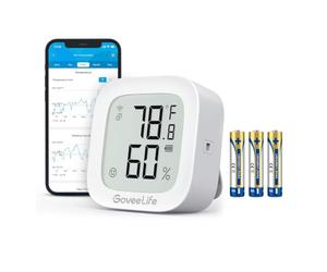 GoveeLife Wi-Fi Termómetro Higrómetro para Interior, Pantalla E-ink