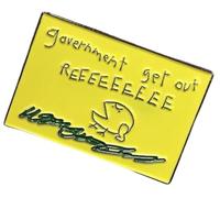 Government Get Out Reeee Libertarian No Step on Snek Gadsden Flag Meme Parody - Pin esmaltado de 3,3 cm, 1.3 Inches Wide, Esmalte, Esmalte