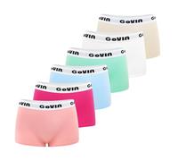 GoVIA Pack de 6 Boxer Mujer Algodon Ropa Interior Mujer Transpirable Bragas Culotte Mujer Algodon Suave Tallas S-XL C M