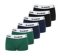 GoVIA Pack de 6 Boxer Mujer Algodon Ropa Interior Mujer Transpirable Bragas Culotte Mujer Algodon Suave Tallas S-XL UN2 S