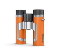 GoView ZOOMR 8x26 prismáticos pequeños y Ligeros (Aumento de 8X, Carcasa de magnesio, Incluye Adaptador para Smartphone y Accesorios) Sunset Naranja
