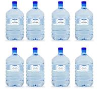 GOVITA - Juego de 8 | Bidón de agua natural de 12 litros para mascotas desechables con conexión estándar para dispensador - Bebidas domésticas y oficinas - Altura 45 cm (8)