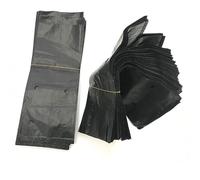 GOVNPJ 100 Bolsas de Plástico para Vivero PE Bolsas para Cultivo de Plantas Engrosadas Biodegradables con Agujeros Transpirables Bolsas para Plántulas 17x25cm