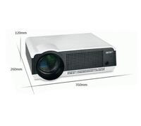 Gowe 1280800 Full HD 4000 lúmenes LED LCD Proyector Contraste 4000:1 Video Digital Portátil Proyector Beamer Android WiFi