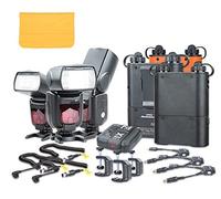 Gowe 3 x i-TTL Camera Flash + X1 N Déclencheur de flash + alimentation PB960 + câble d'alimentation + Q-type Clip Kit pour appareil photo Canon EOS
