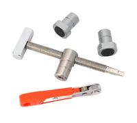 GOWENIC 2 Piezas 6,3 Pulgadas 19 Mm Perros de Banco de Acero Inoxidable | Accesorio de bloqueo ajustable, herramienta de sujeción para banco de trabajo, inserto de mesa para enrutador, accesorio