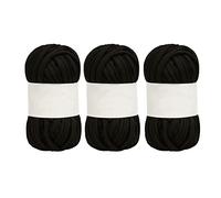GOWENIC 5 Piezas Hilo de Algodón Spaghetti para Tejer Alfombra Arte de | Hilo artesanal suave y grueso, de longitud, tejido de cestas de macramé, hebras de color azul marino brillante, decoración