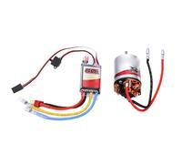 GOWENIC 540 Motor Cepillado 60A ESC Combo Set para Coches RC | Devanado 29T, corriente máxima 320A, cable de alimentación con enchufe T, soporte LiPo 2S 3S, piezas de mejora