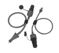 GOWENIC Acoplador SPX a RJ45 de Cobre Sólido 24AWG |Paquete de 2 Adaptadores Blindados de 1200 Mbps, Conector de Cable Plano Impermeable para Enrutador, Plug and Play para Uso en Exteriores