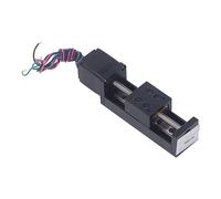 GOWENIC Actuador Deslizante de Guía de Riel Lineal Mini de de 50 Mm Motor Paso a Paso 28, ángulo de de 1,8 Grados Piezas de Enrutador CNC Etapa X Y Z con Varilla de Tornillo en T, Actuador Deslizante